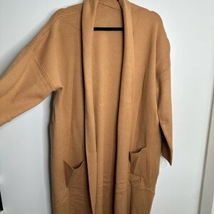Cozy Camel Long Cardigan